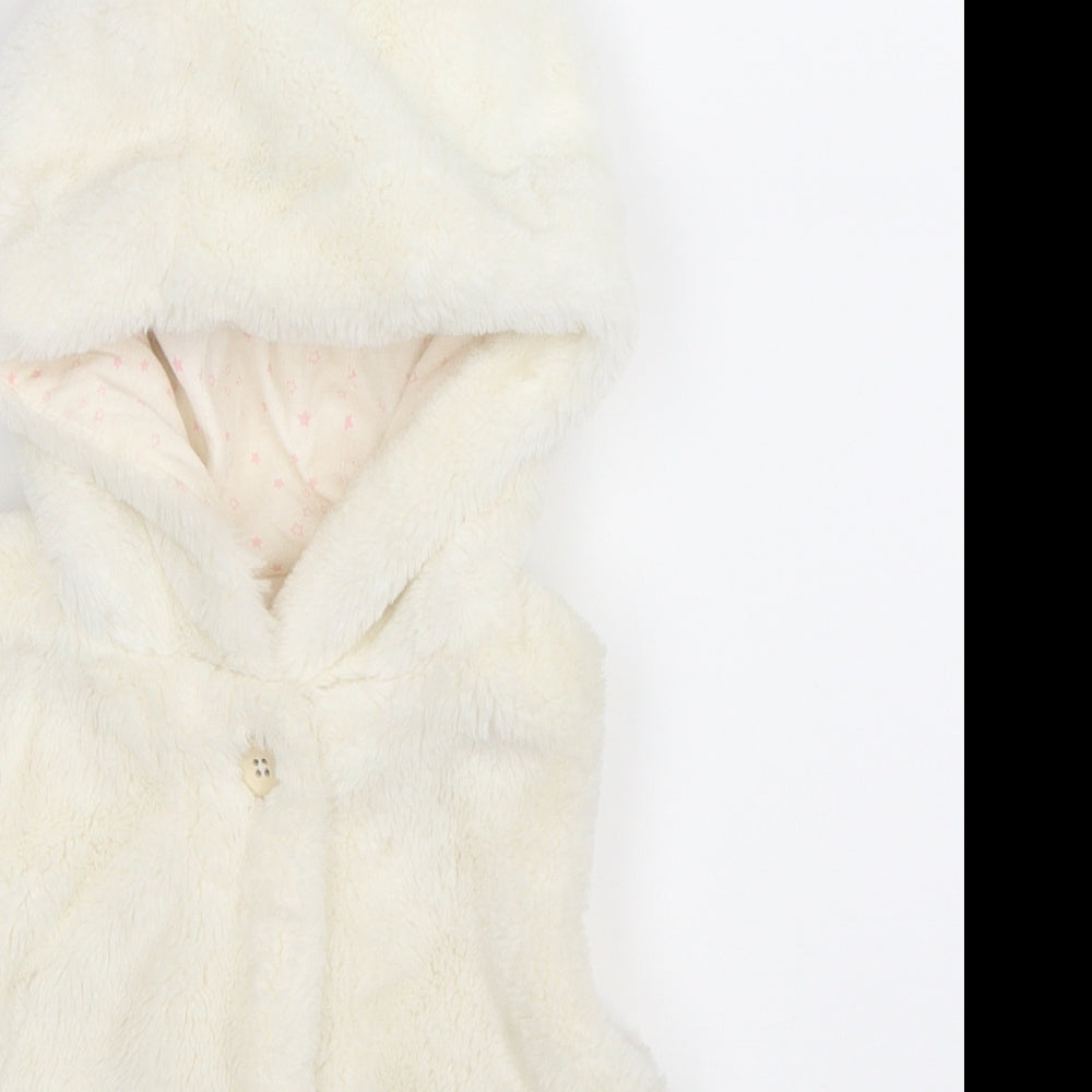 Young Dimension Girls White   Gilet Jacket Size 2-3 Years