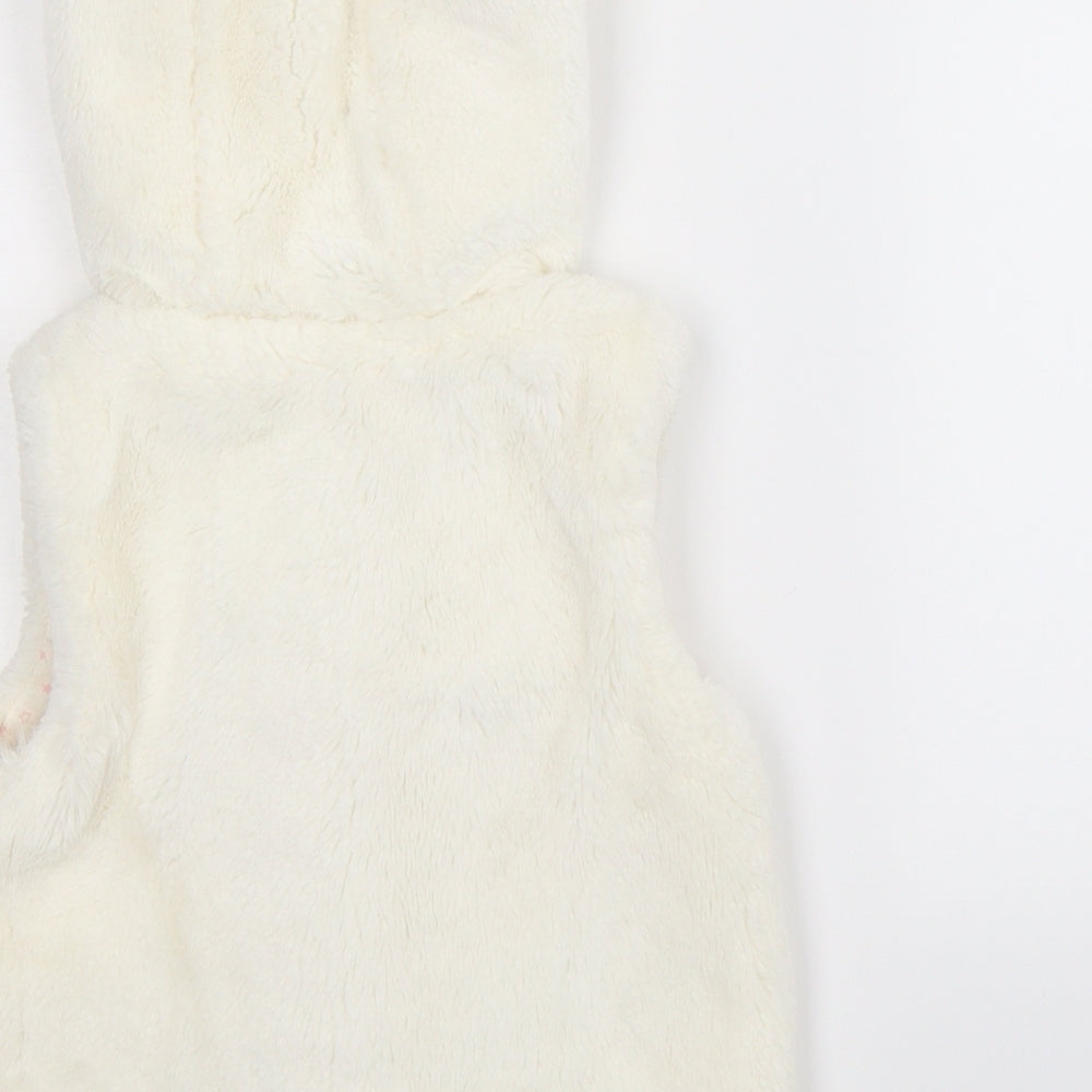 Young Dimension Girls White   Gilet Jacket Size 2-3 Years