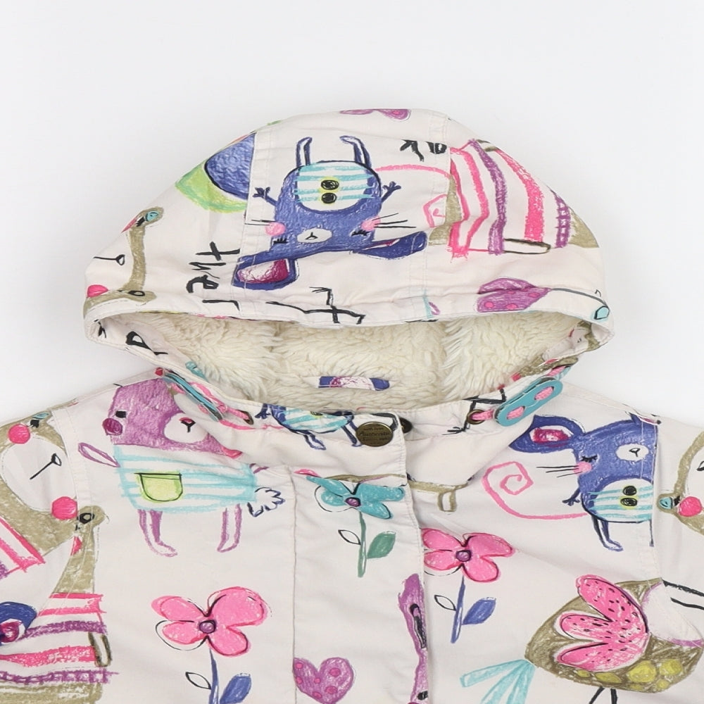 NEXT Girls White Floral  Jacket  Size 2-3 Years