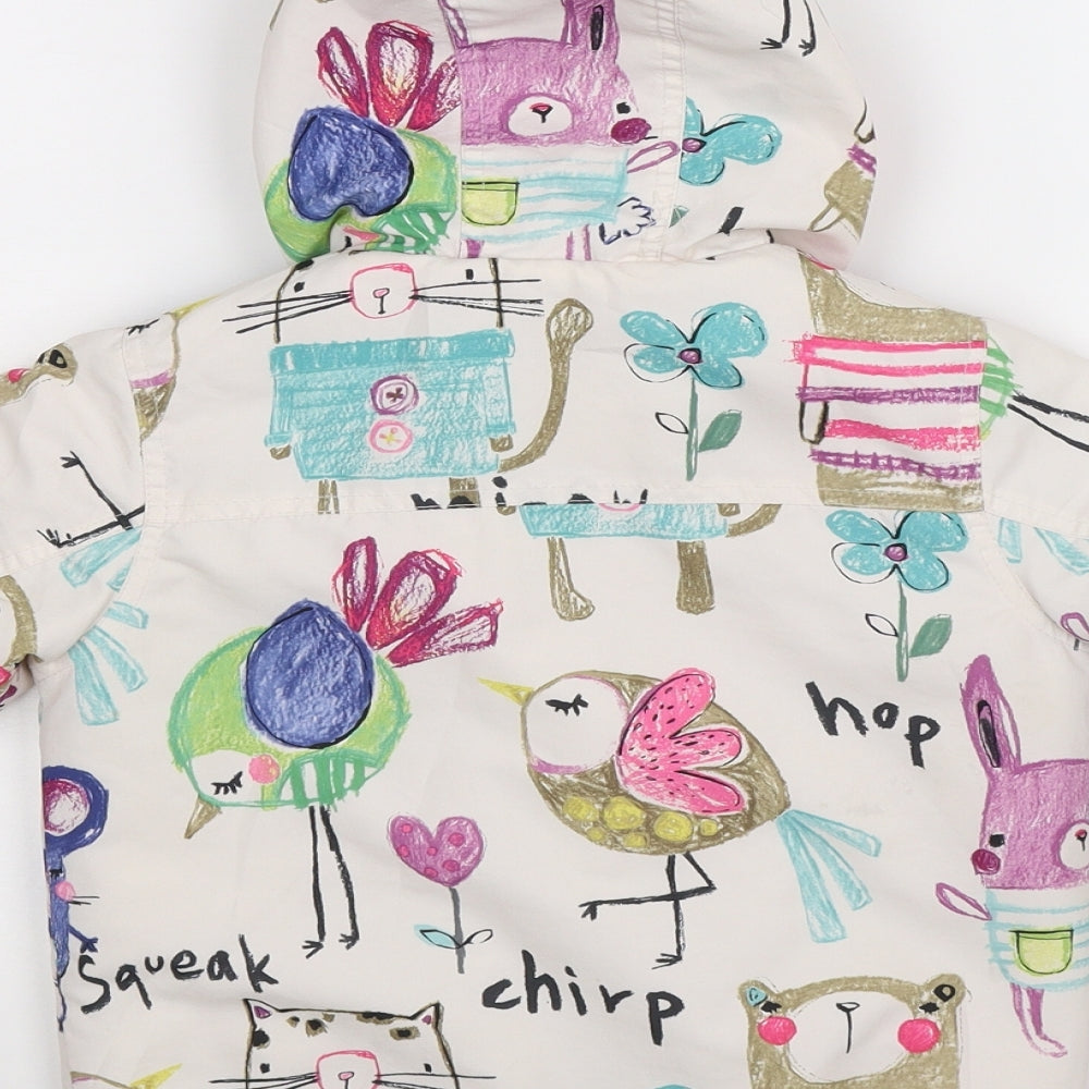 NEXT Girls White Floral  Jacket  Size 2-3 Years