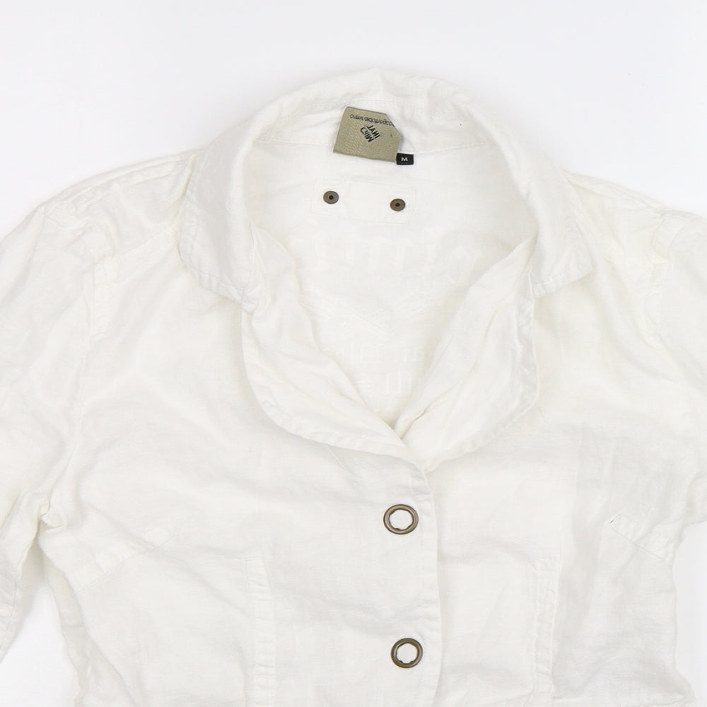 Criminal Womens White   Jacket Blazer Size M