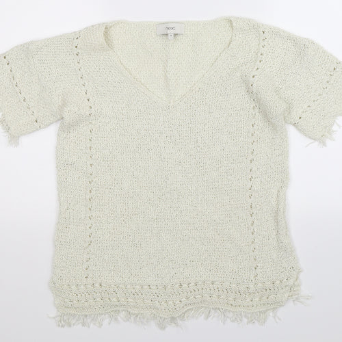 NEXT Womens Ivory  Knit Pullover Jumper Size 10