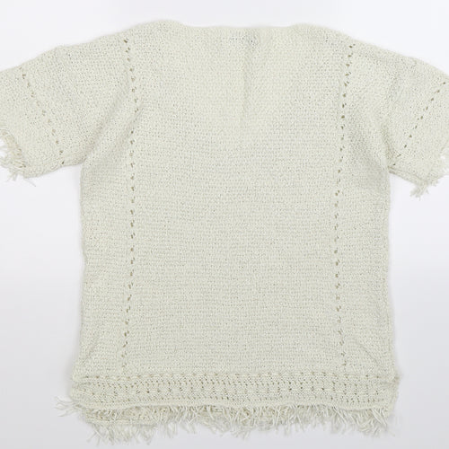 NEXT Womens Ivory  Knit Pullover Jumper Size 10