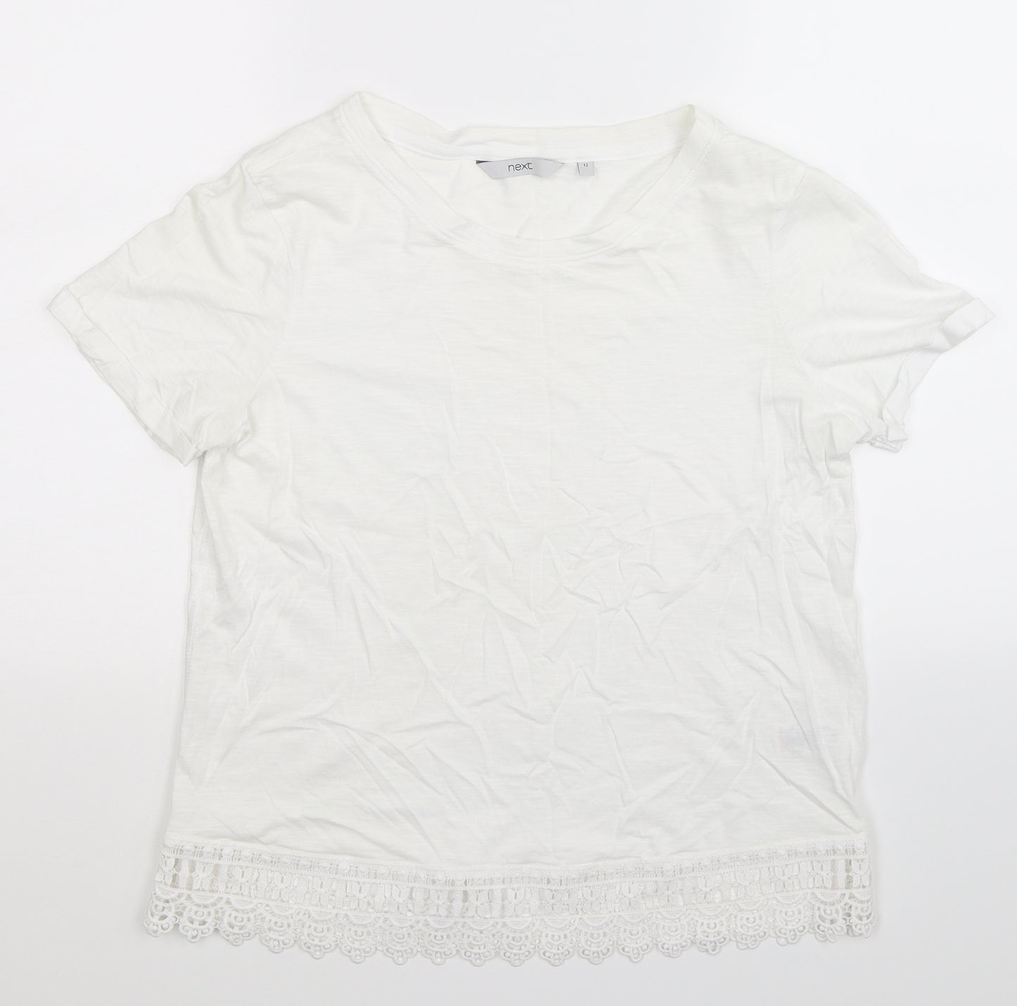 NEXT Womens White   Basic T-Shirt Size 12