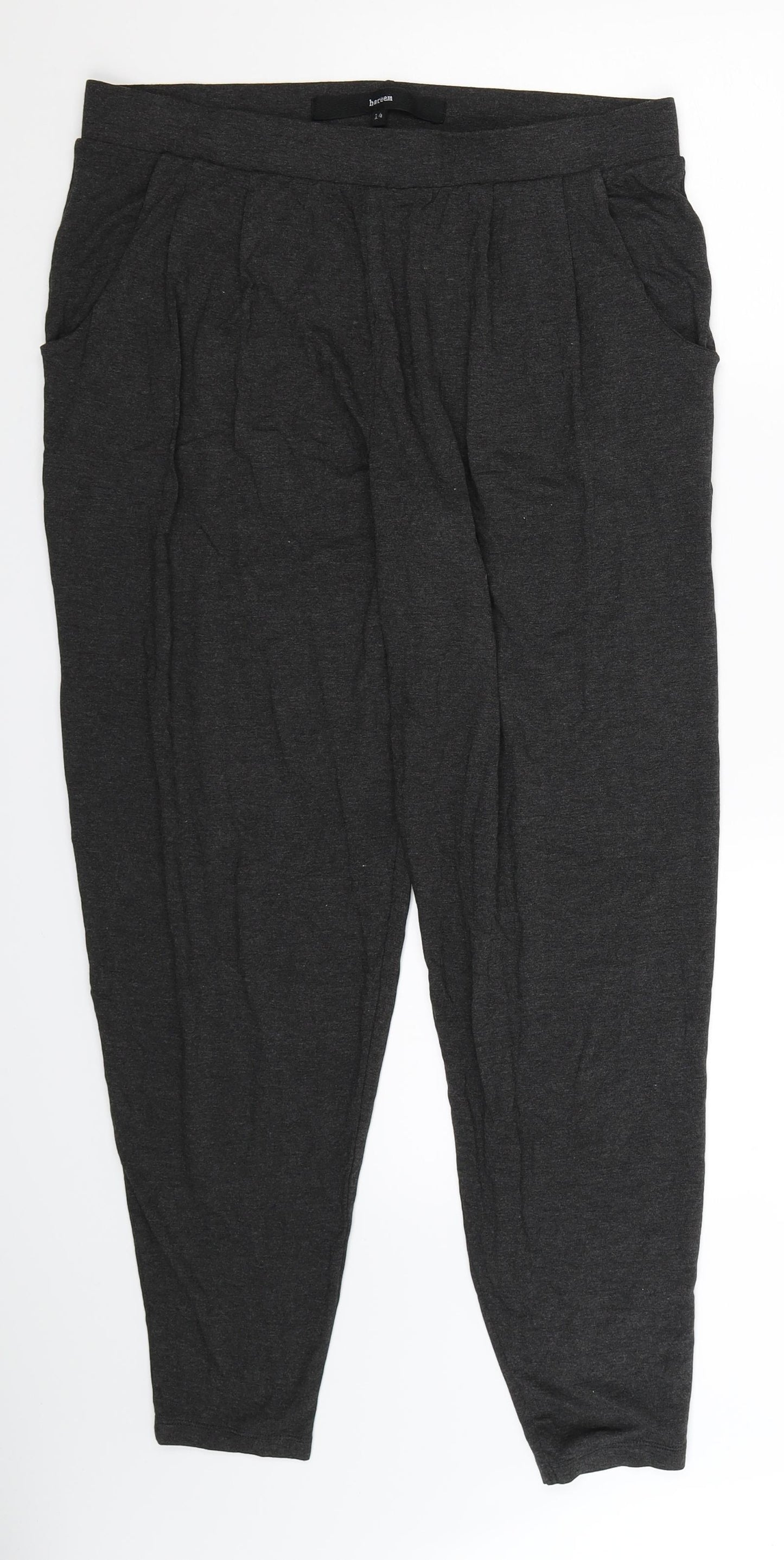 Hareem Womens Grey   Sweatpants Trousers Size 14 L29 in