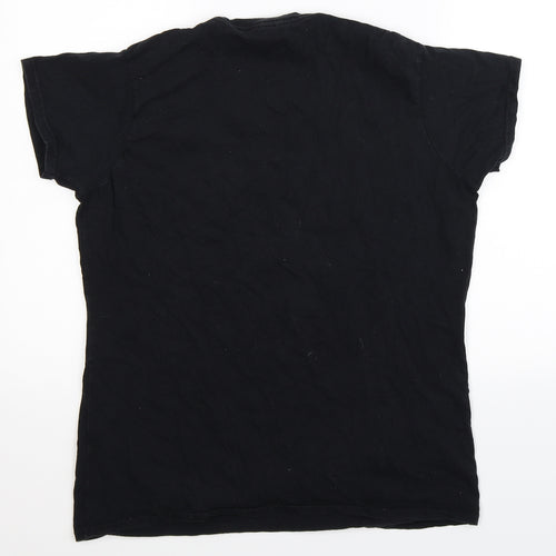 Primark Womens Black   Basic T-Shirt Size 16  - Lady Gaga