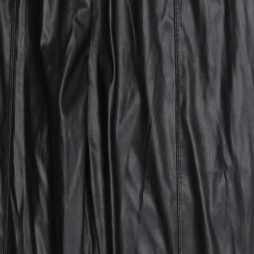 Primark Womens Black   Jegging Leggings Size 16 L28 in - Faux Leather