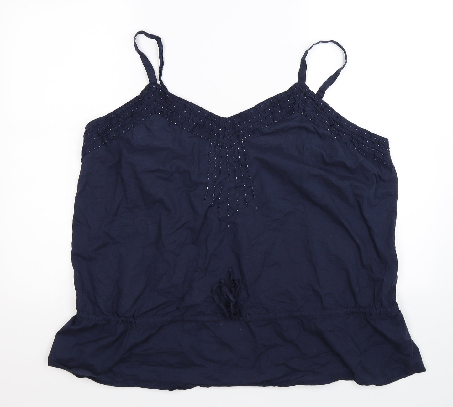 Marks and Spencer Womens Blue   Basic Tank Size 22