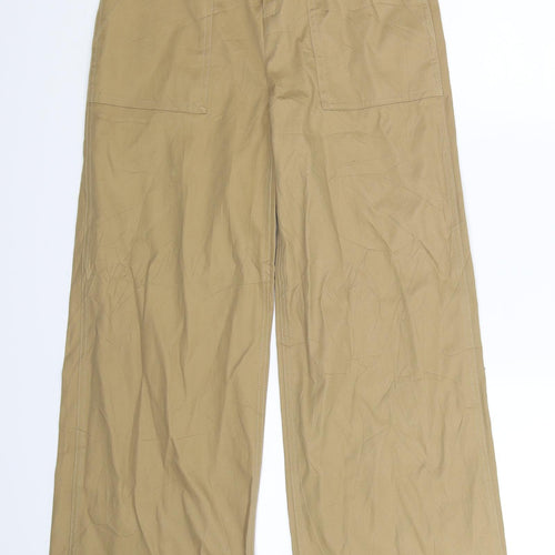NEXT Womens Beige   Chino Trousers Size 6 L30 in