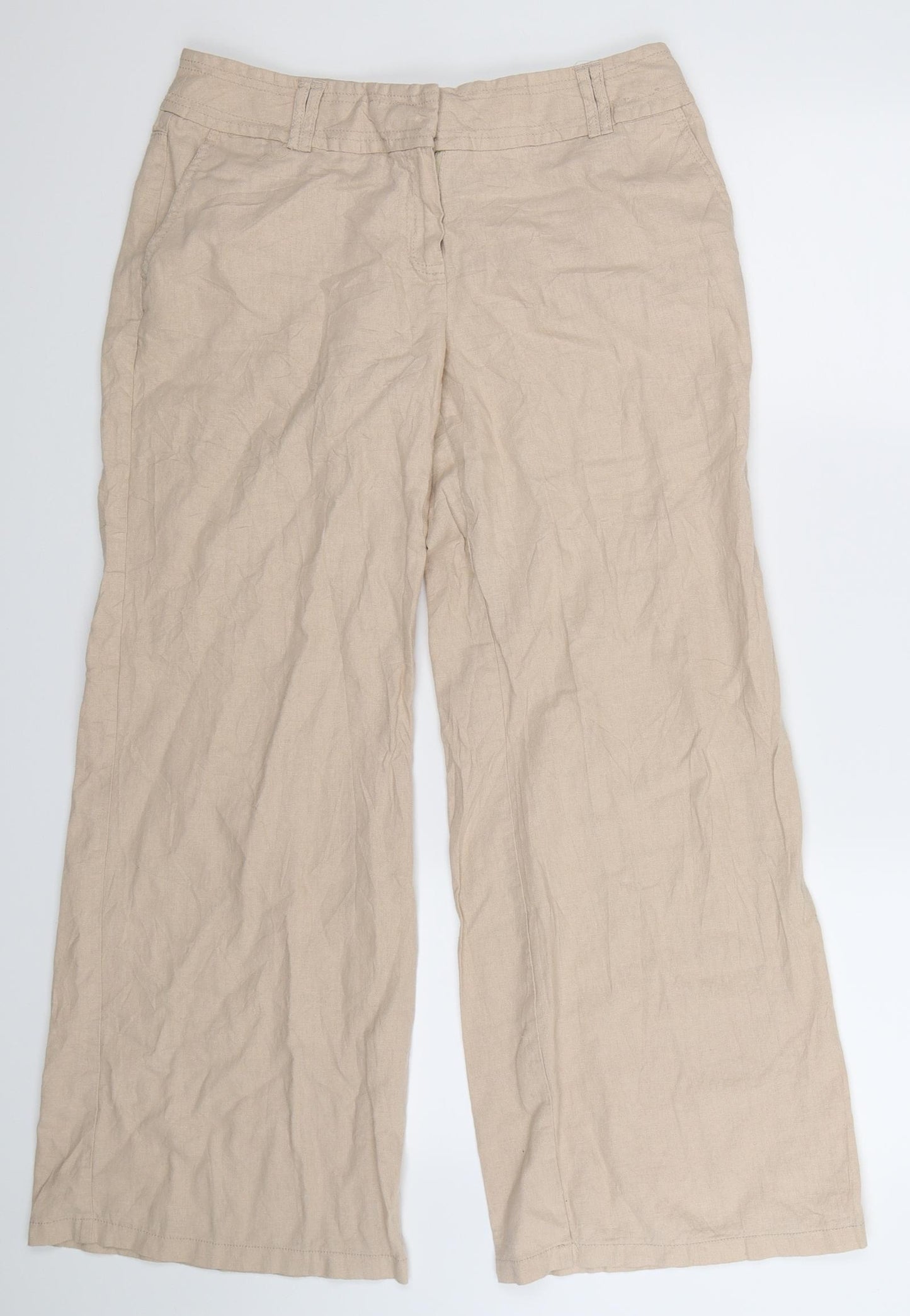 F&F Womens Beige   Trousers  Size 12 L28 in