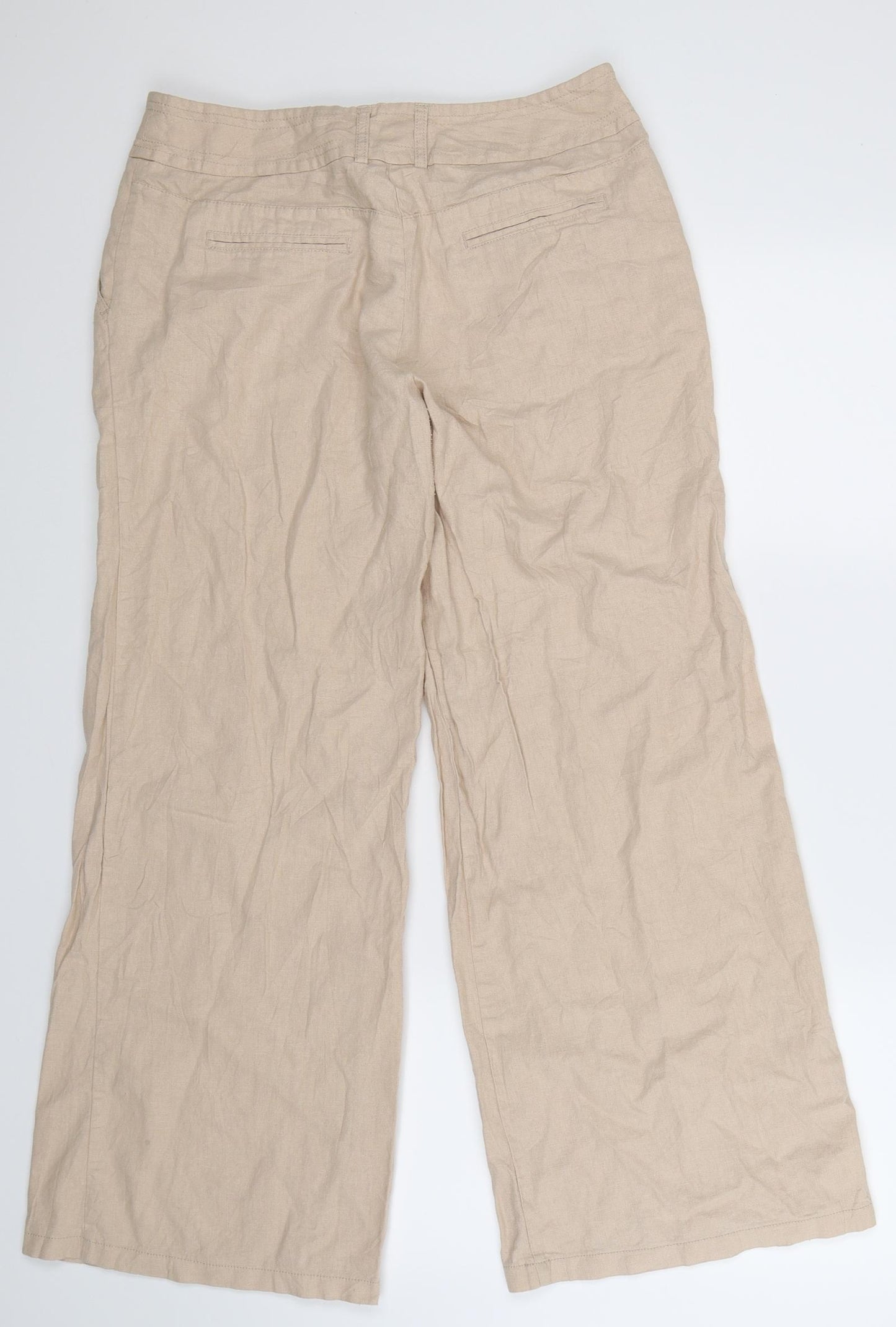 F&F Womens Beige   Trousers  Size 12 L28 in
