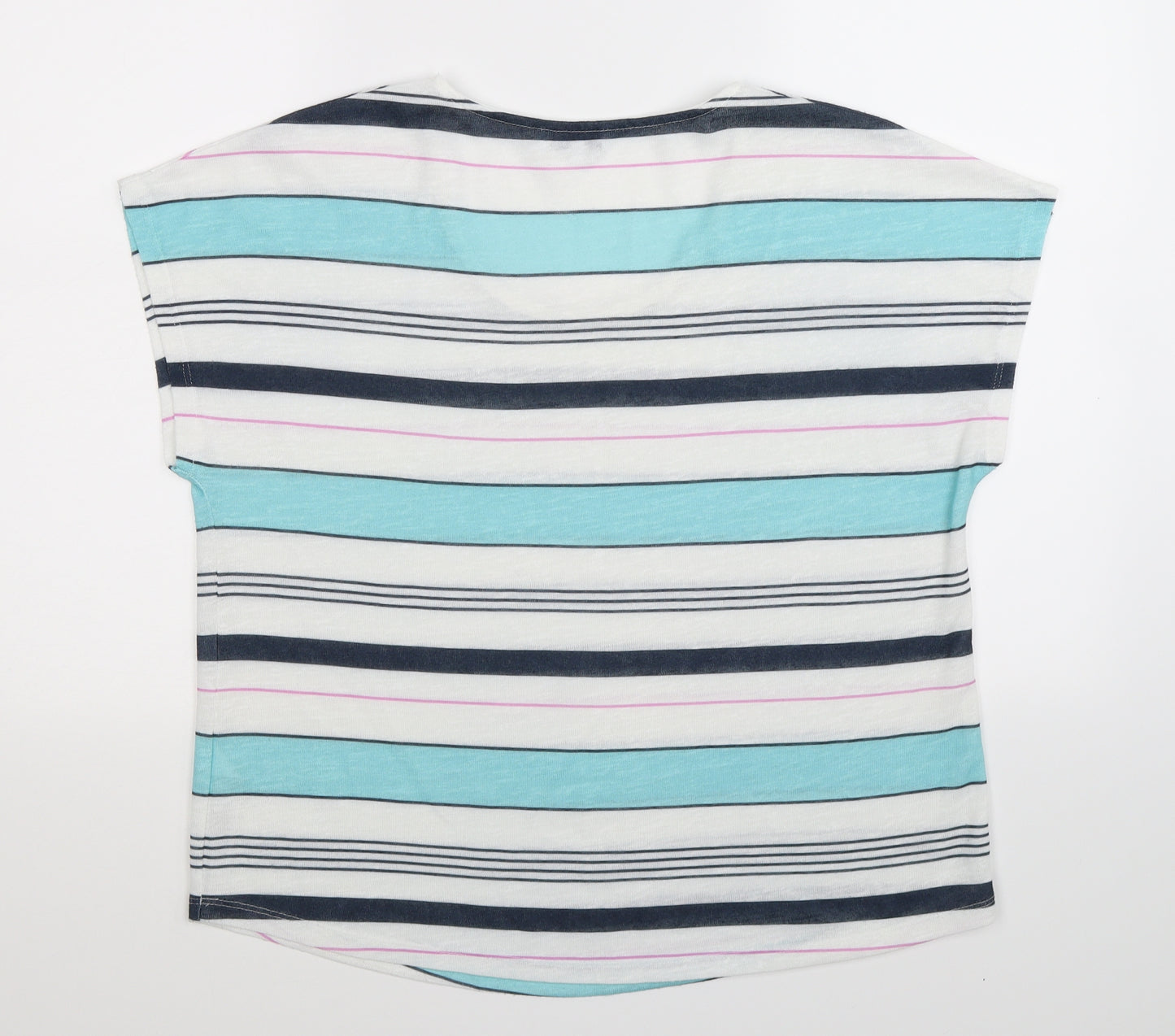 DASH Womens Multicoloured Striped Knit Pullover Jumper Size 18