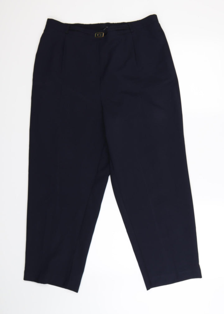 BM Womens Blue Trousers Size 16 L25 in