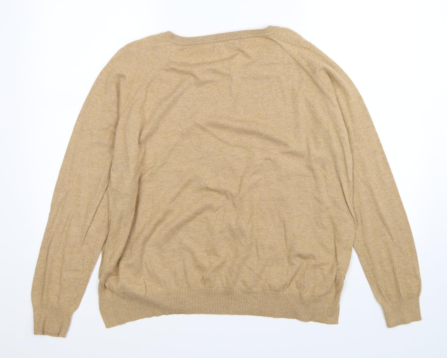Marks and Spencer Womens Beige  Knit Pullover Jumper Size L