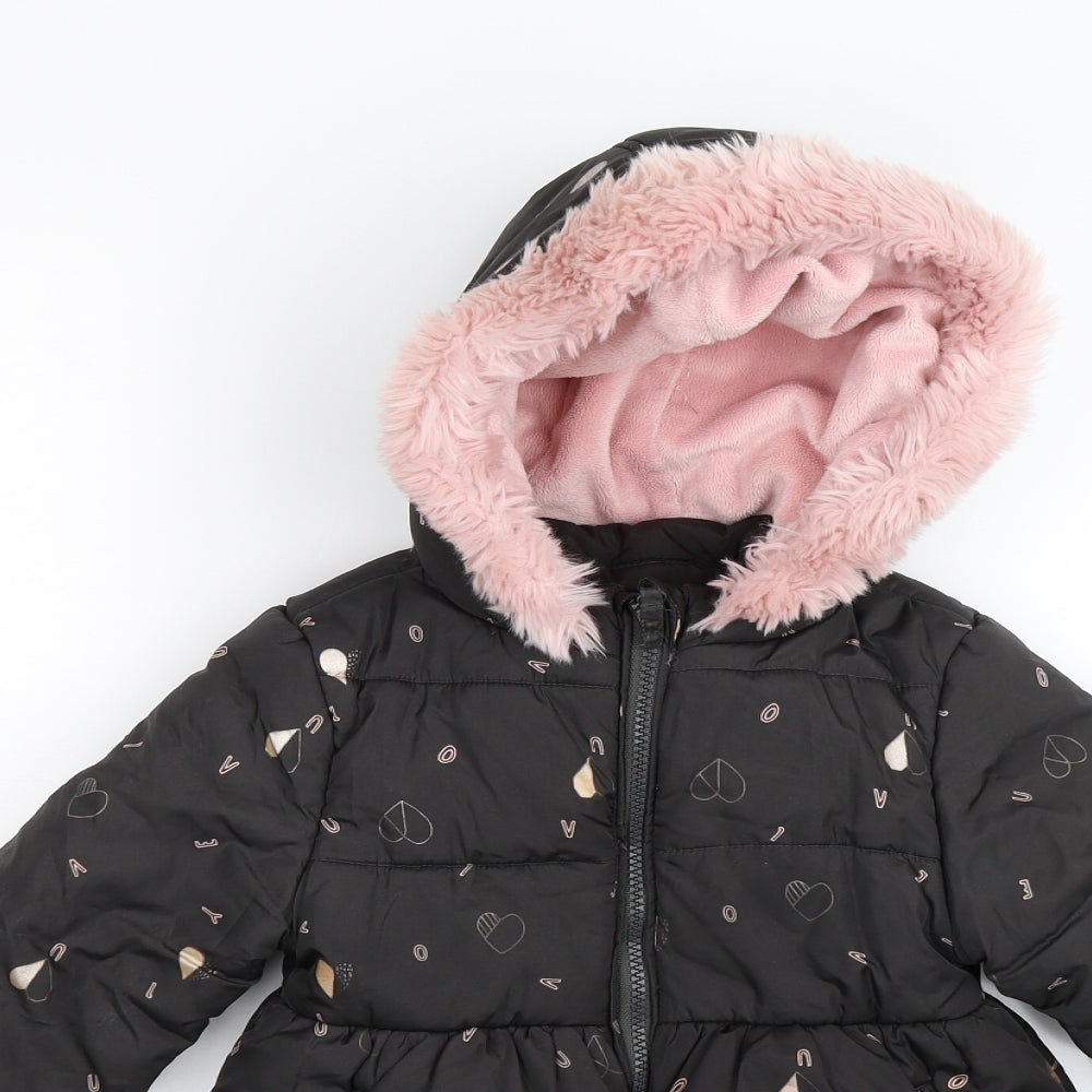 Marks and Spencer Girls Grey   Parka Coat Size 4-5 Years
