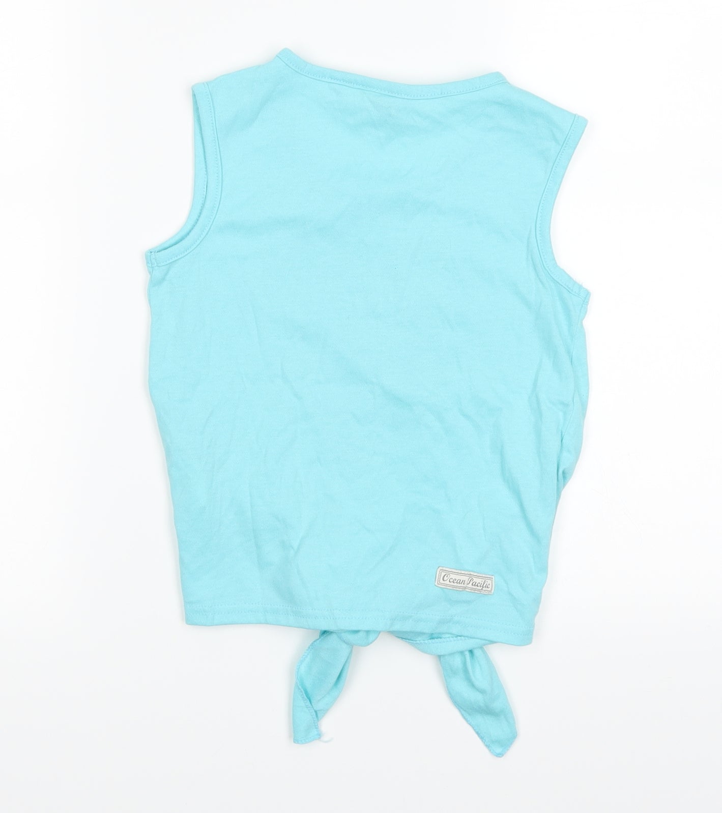 Ocean Pacific Girls Blue   Basic Tank Size 7-8 Years  - ocean
