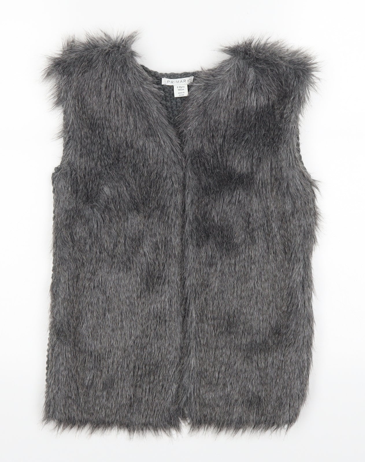 Primark Girls Grey   Jacket Waistcoat Size 9-10 Years