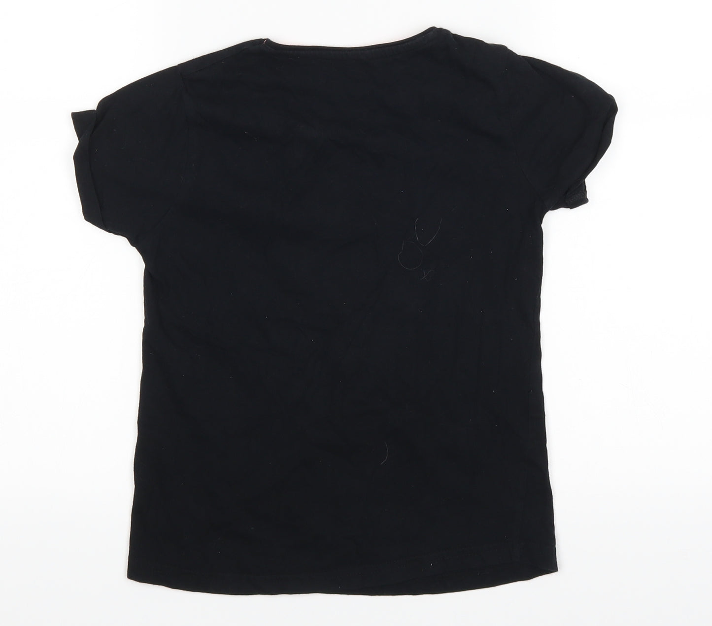 yd Girls Black   Basic T-Shirt Size 8-9 Years