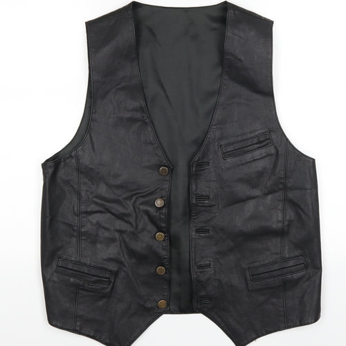 Preworn Mens Black   Jacket Waistcoat Size S