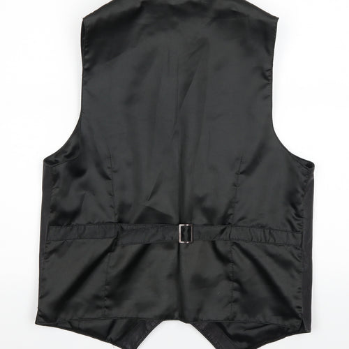 Preworn Mens Black   Jacket Waistcoat Size S