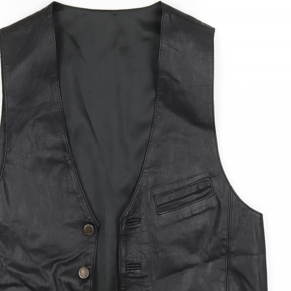 Preworn Mens Black   Jacket Waistcoat Size S
