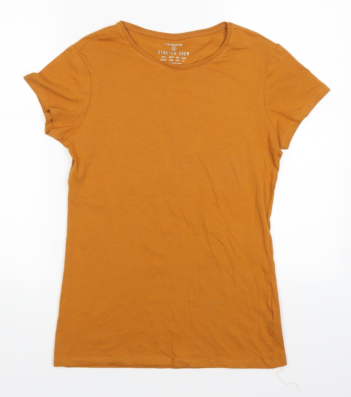 Primark Womens Orange   Basic T-Shirt Size S