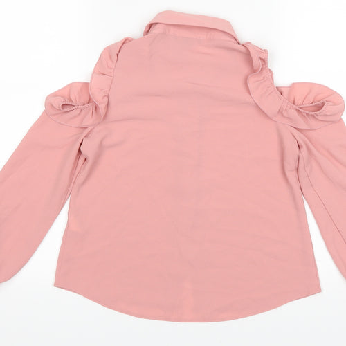 Primark Girls Pink   Basic Button-Up Size 8-9 Years