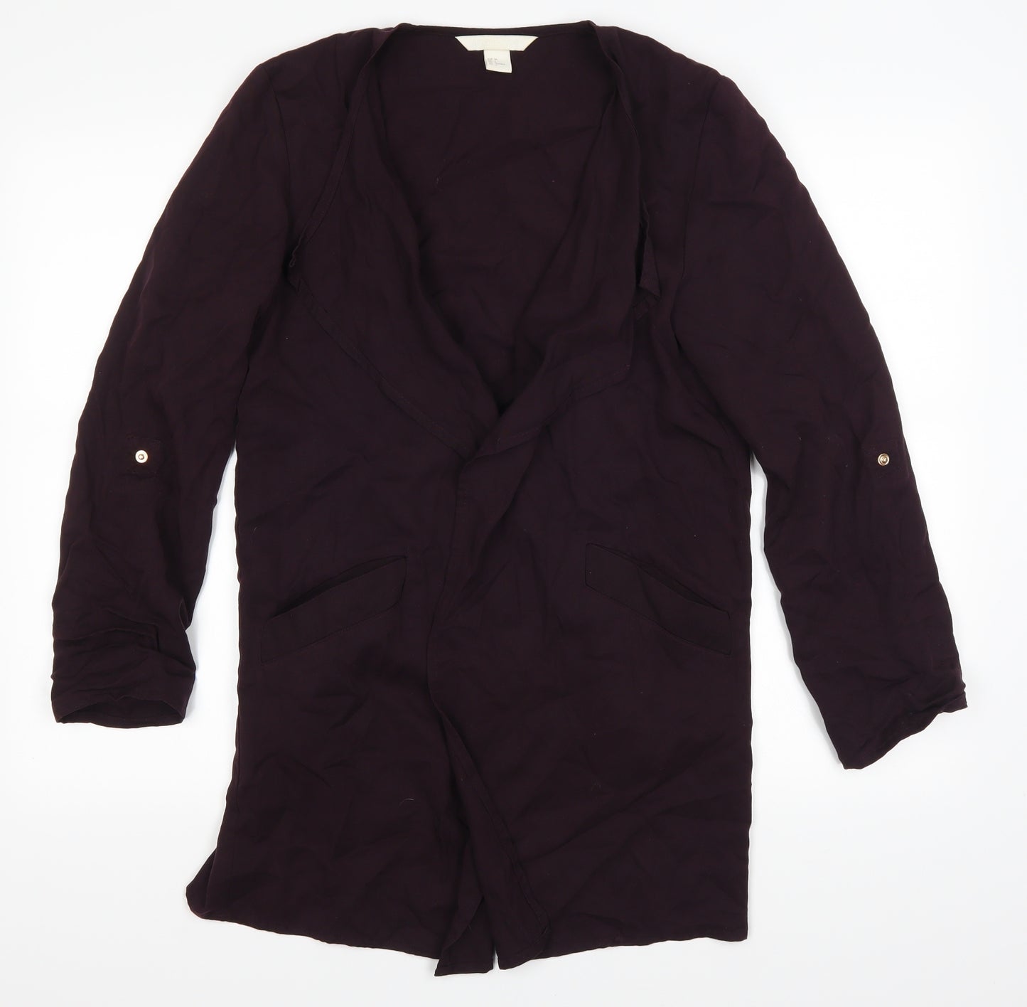 H&M Womens Purple   Jacket Coat Size 34