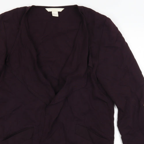H&M Womens Purple   Jacket Coat Size 34