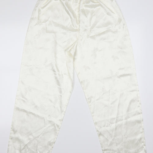 Preworn Womens Ivory   Jogger Trousers Size 25 in L27 in