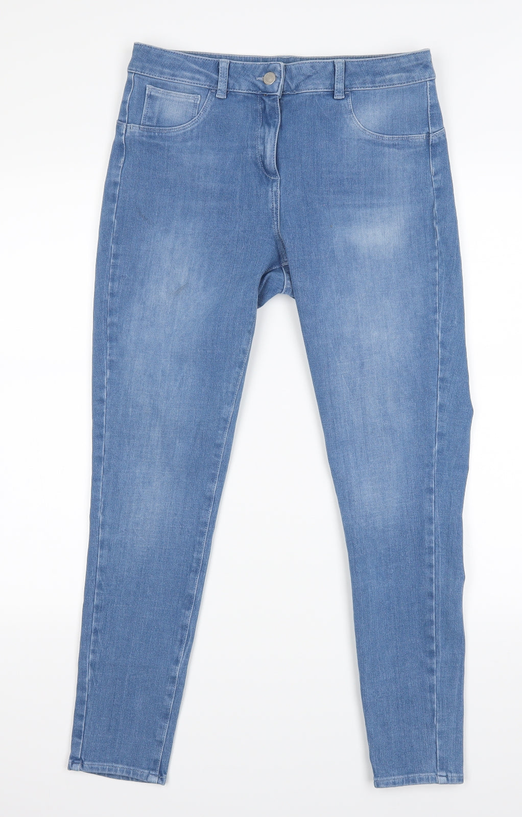 NEXT Womens Blue   Skinny Jeans Size 14 L26 in
