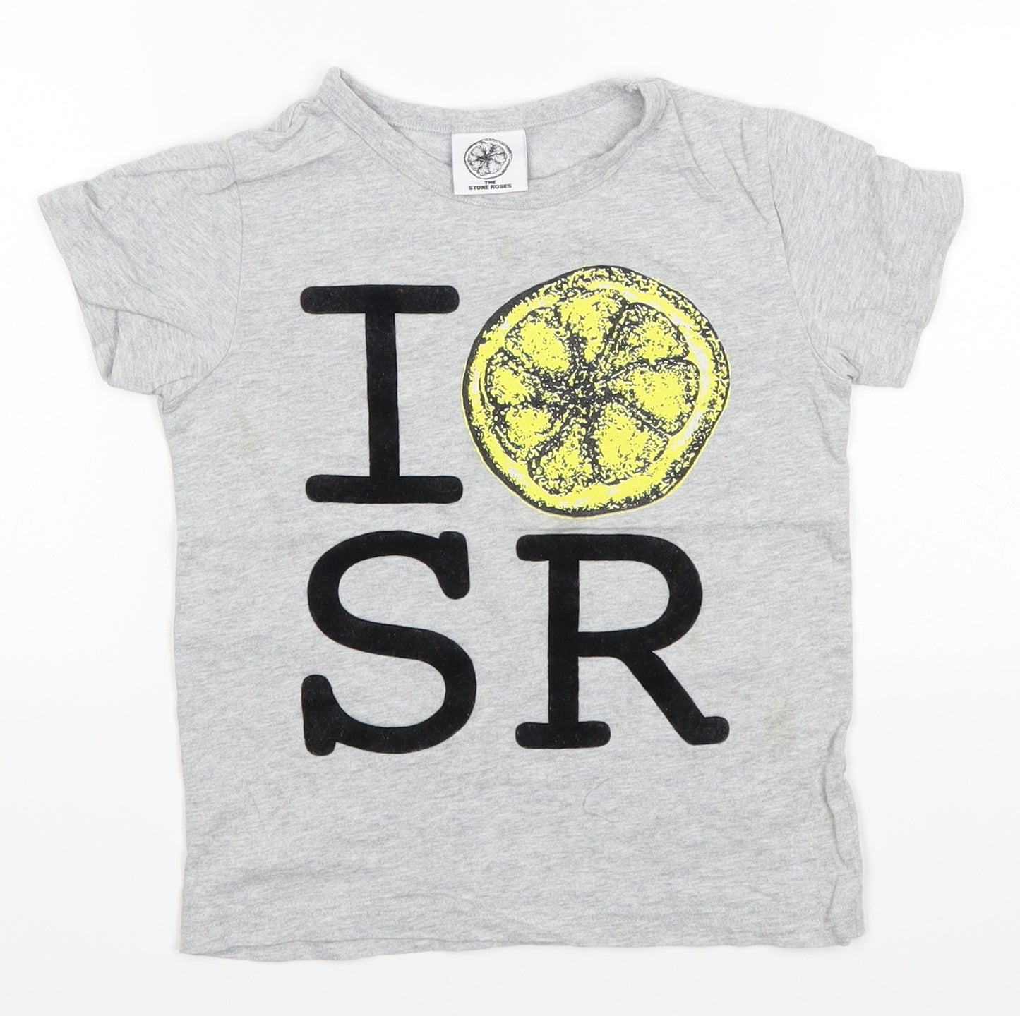 Stone Rose Boys Grey   Basic T-Shirt Size 3-4 Years