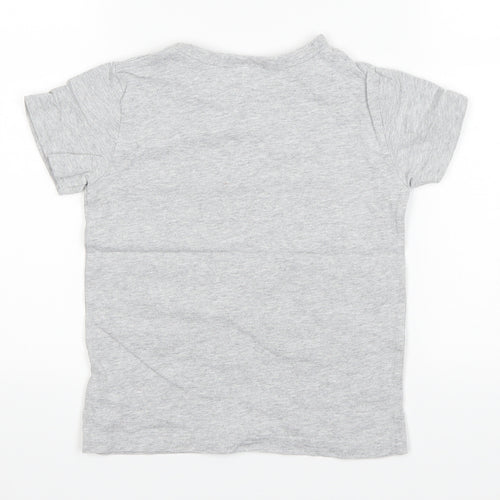Stone Rose Boys Grey   Basic T-Shirt Size 3-4 Years