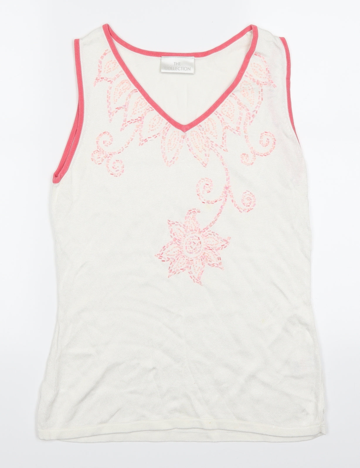 collection Womens White   Basic Tank Size 14