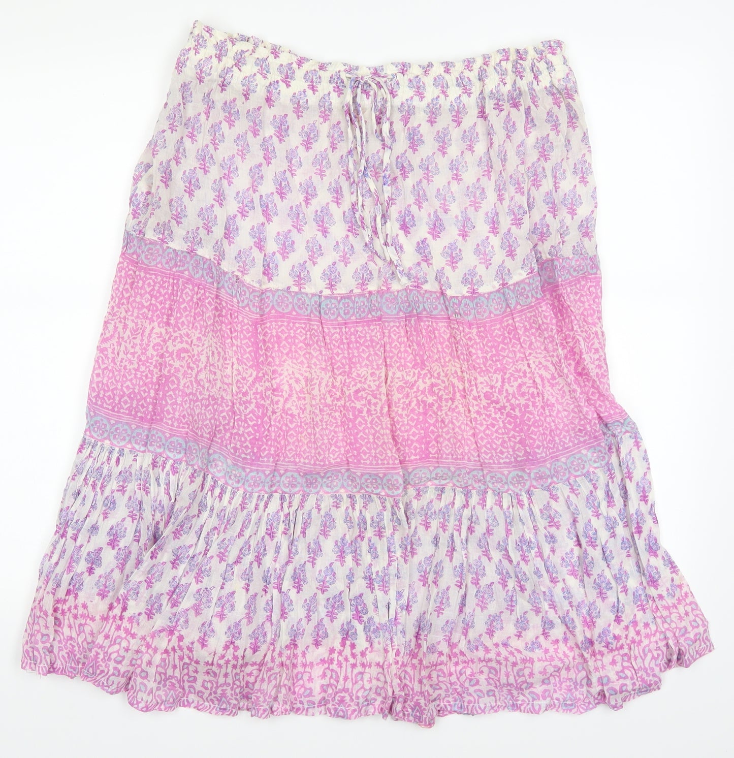 Phool Womens Purple Paisley  Peasant Skirt Size S