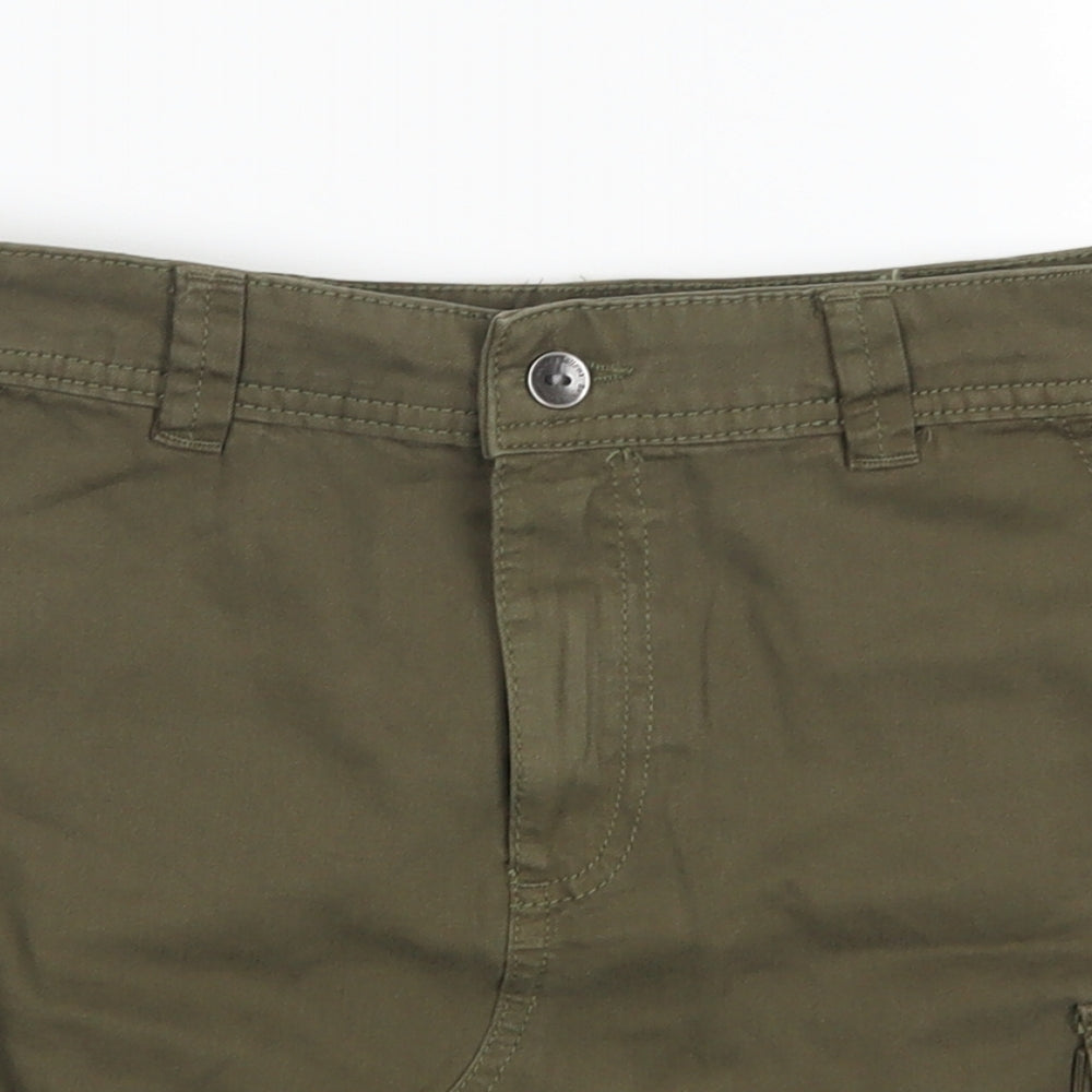 Bershka Womens Green   A-Line Skirt Size S