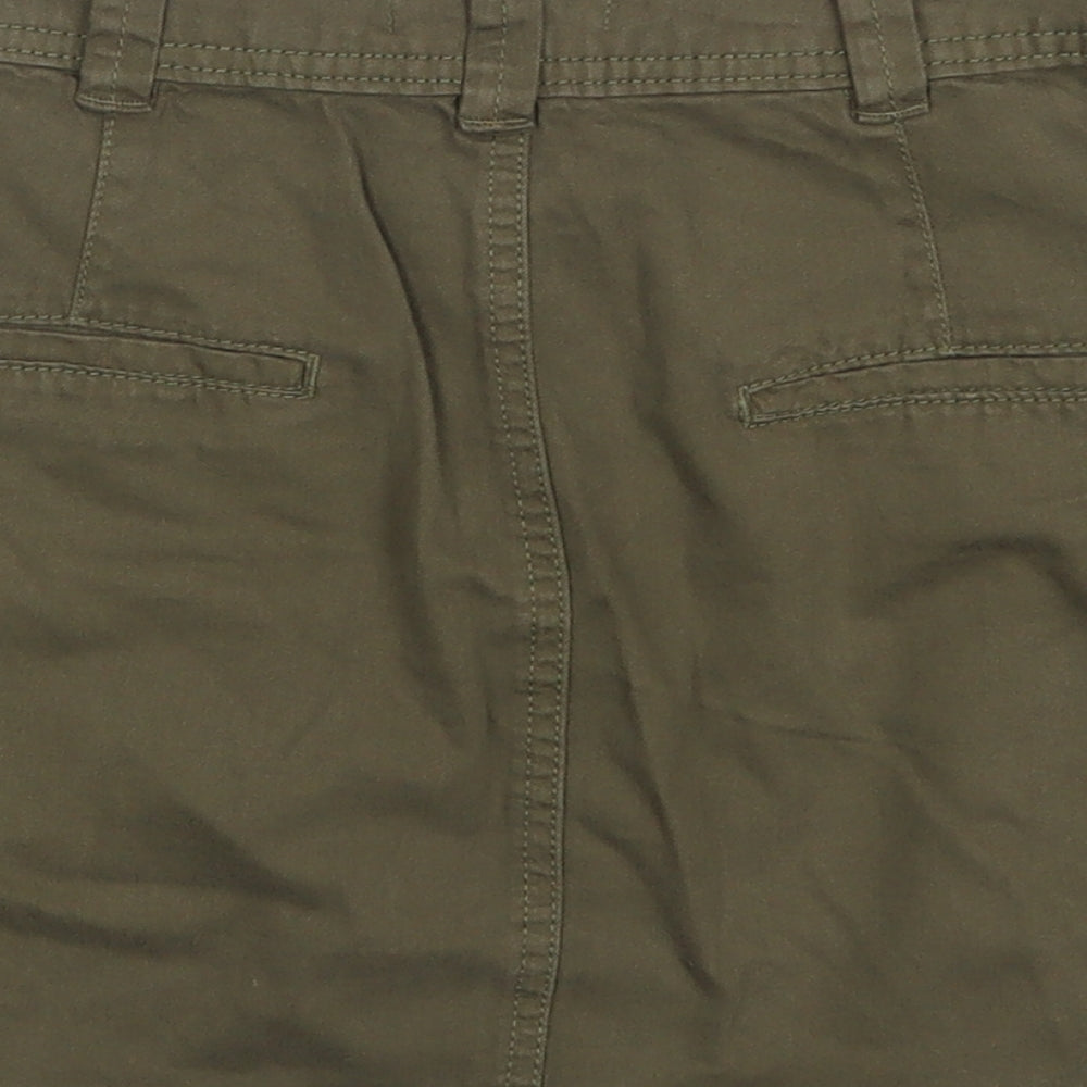 Bershka Womens Green   A-Line Skirt Size S