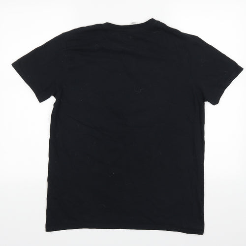 Anvil Mens Black    T-Shirt Size M