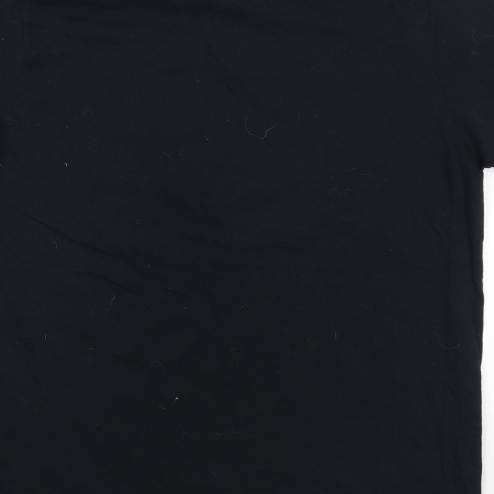 Anvil Mens Black    T-Shirt Size M