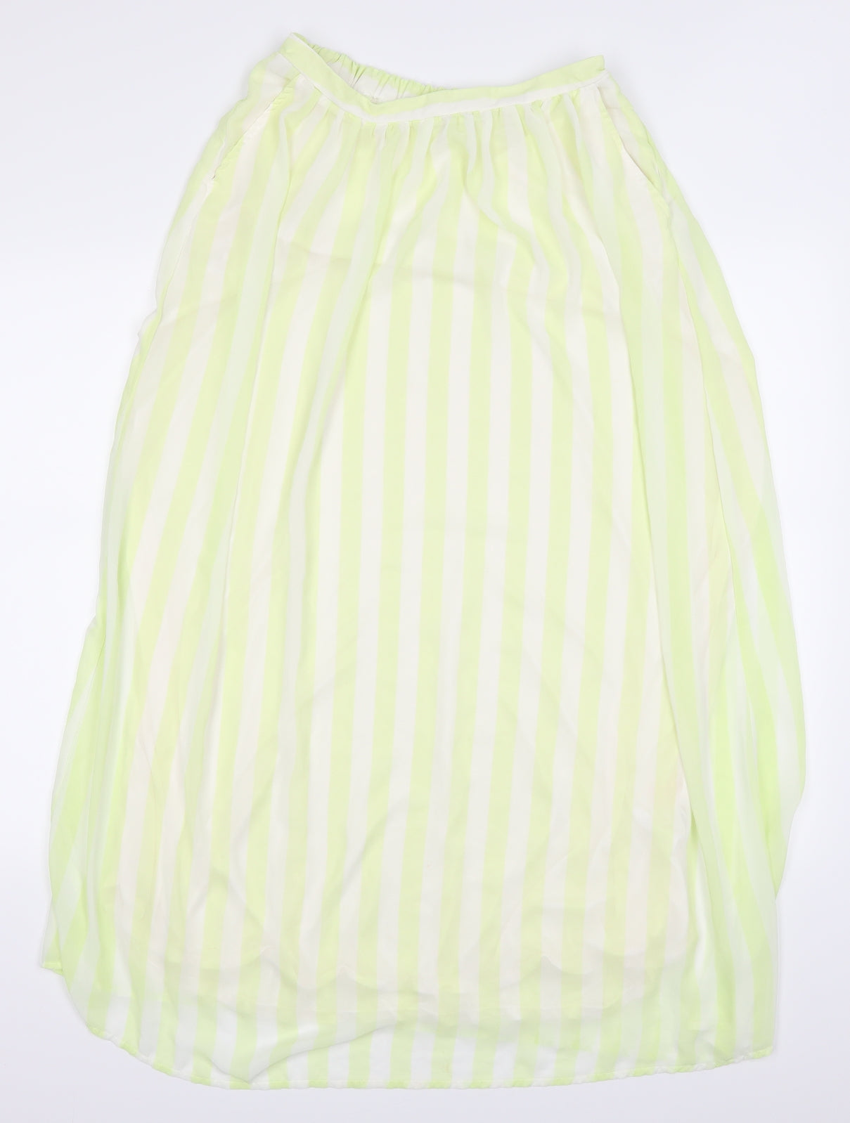mint & berry Womens Yellow Striped  Maxi Skirt Size 40