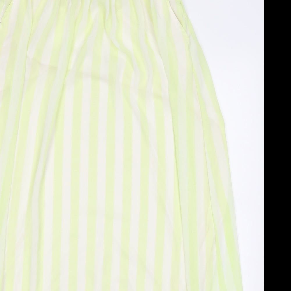mint & berry Womens Yellow Striped  Maxi Skirt Size 40