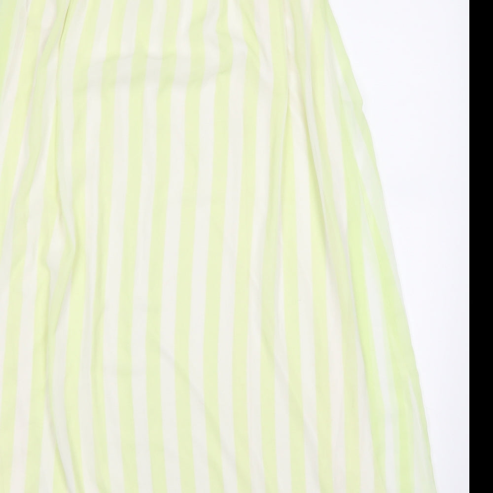 mint & berry Womens Yellow Striped  Maxi Skirt Size 40