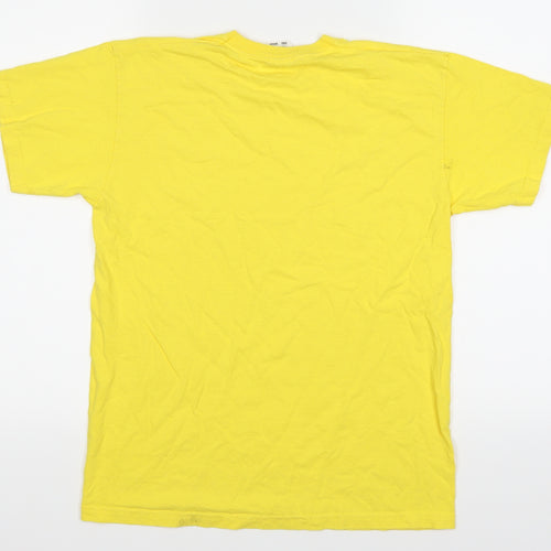 Fruit of the Loom Girls Yellow   Basic T-Shirt Size 12-13 Years