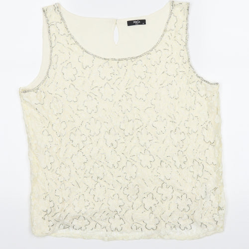 M&Co Womens Ivory   Basic Blouse Size 12