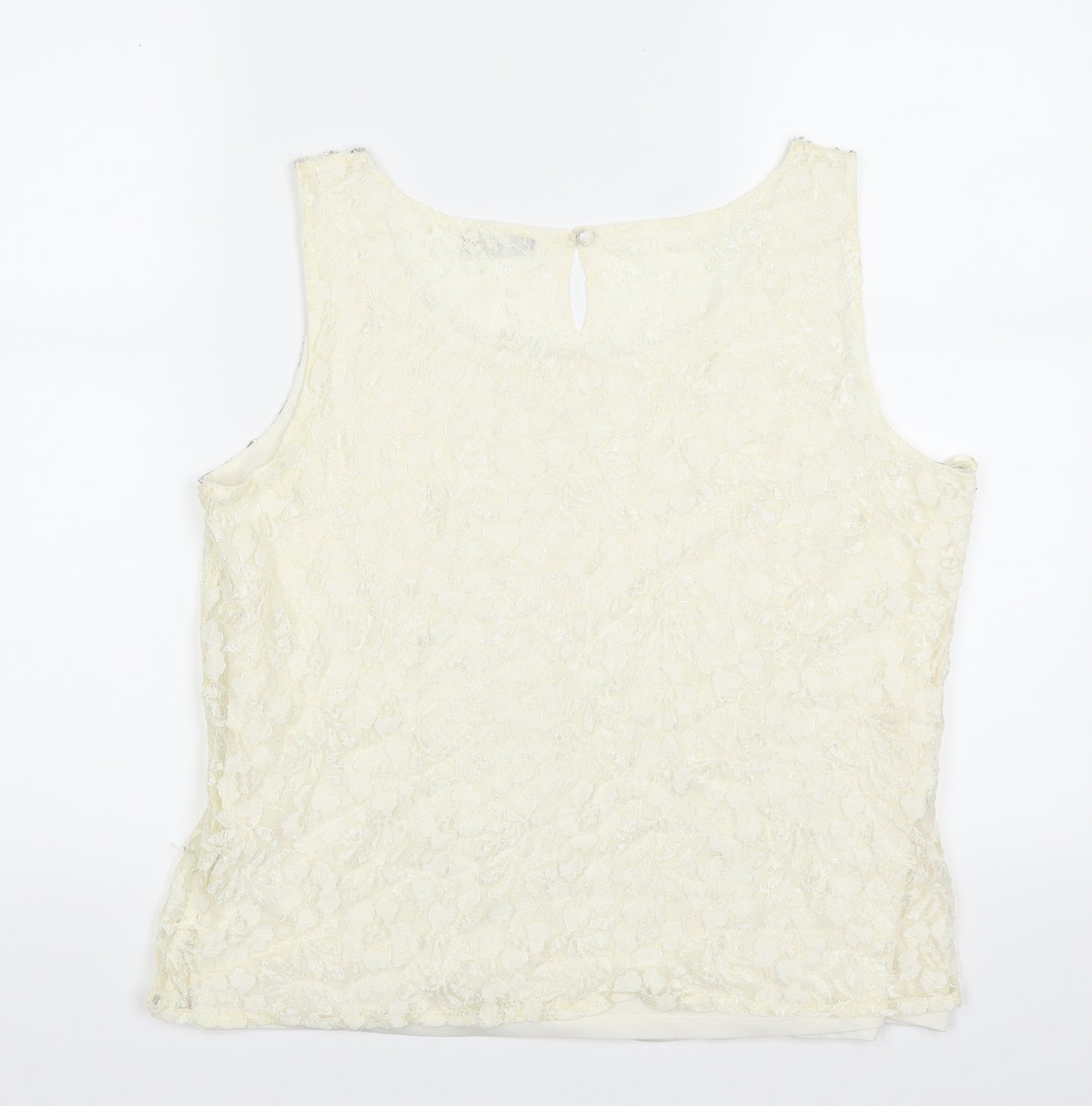 M&Co Womens Ivory   Basic Blouse Size 12