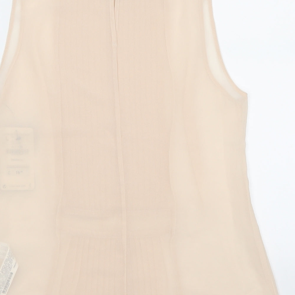 Zara Womens Pink   Basic Blouse Size L  - see through