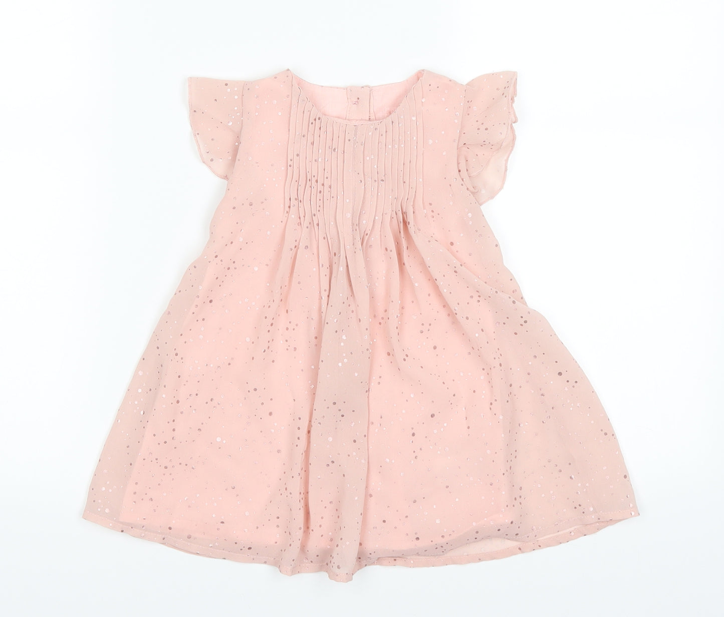 Primark Baby Pink Polka Dot  A-Line  Size 9-12 Months
