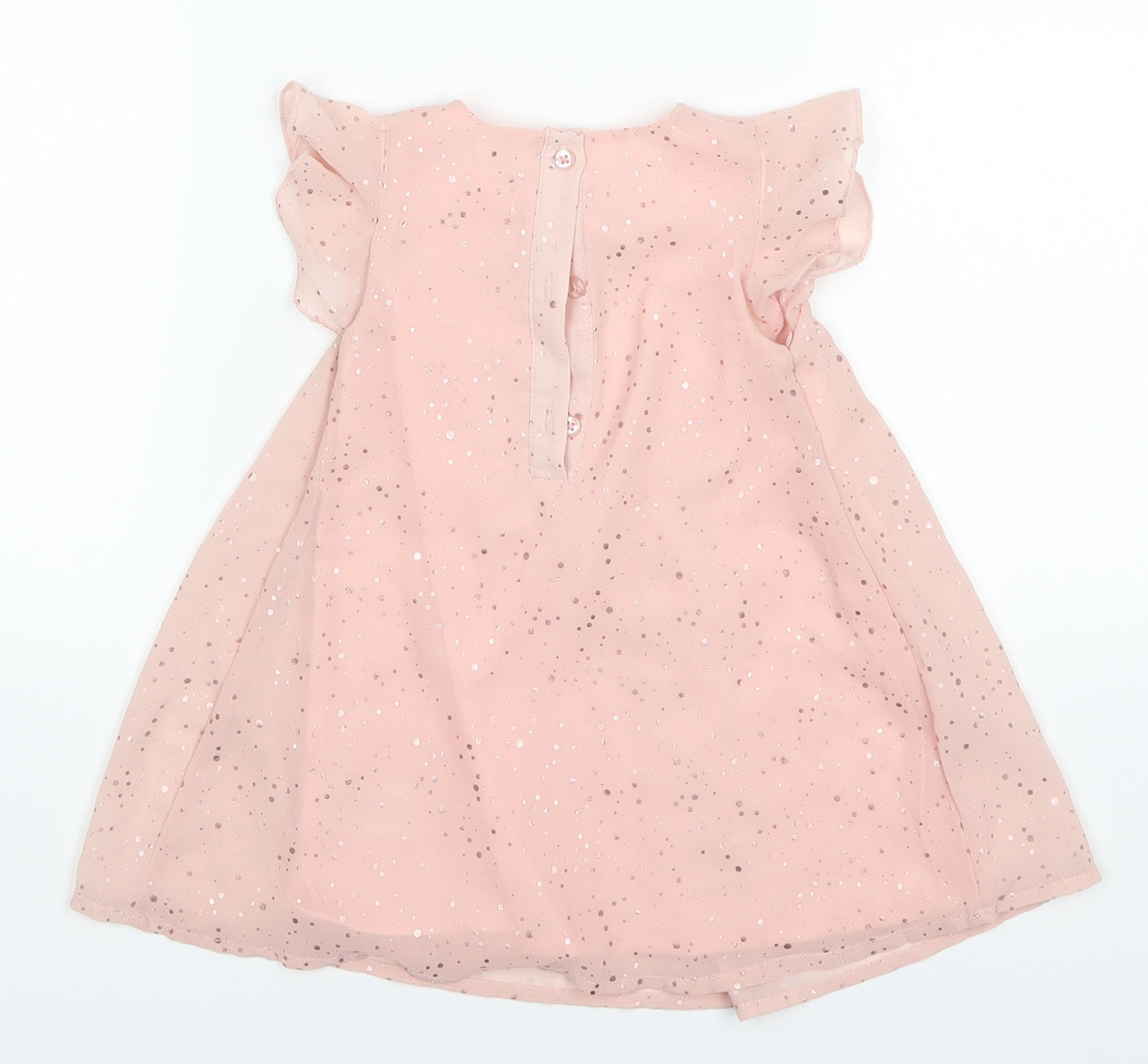 Primark Baby Pink Polka Dot  A-Line  Size 9-12 Months
