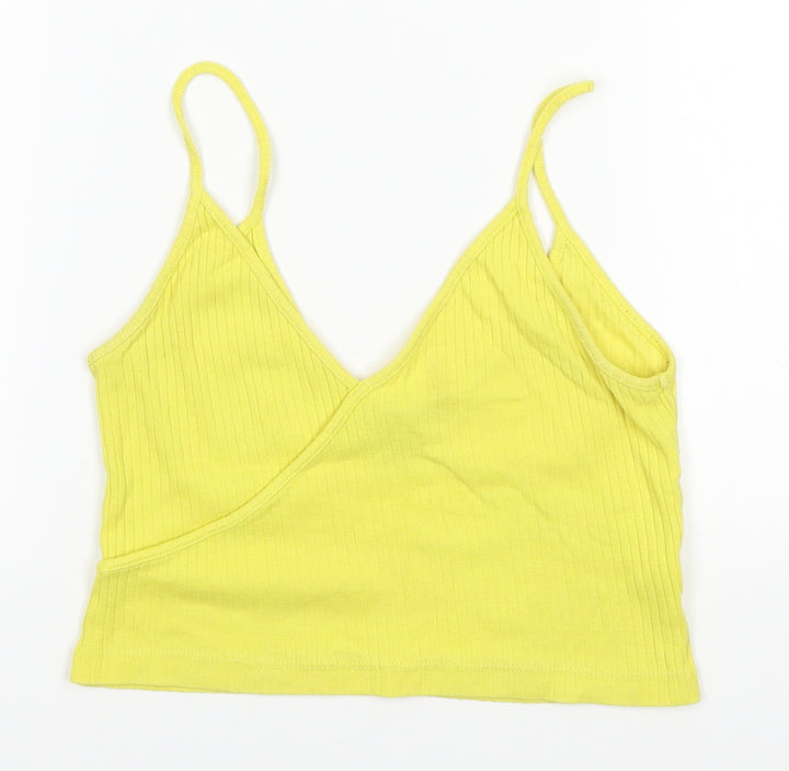 Topshop Womens Yellow Basic Tank Size 8