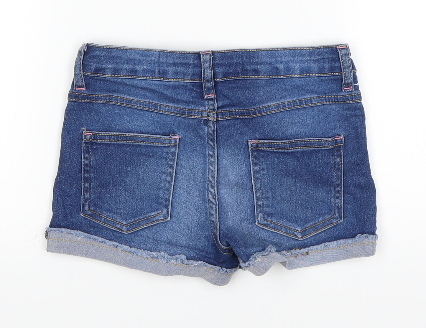 denim Co Girls Blue   Hot Pants Shorts Size 6-7 Years